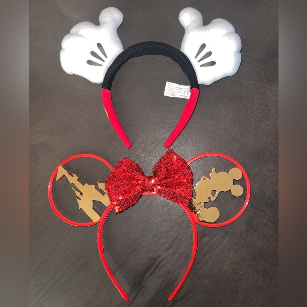 Lot of 2 Disney headband ears